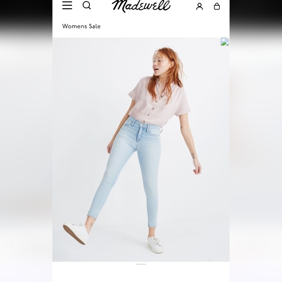 Madewell Denim - Madewell Petite 9" Mid-Rise Skinny Jeans Size 25